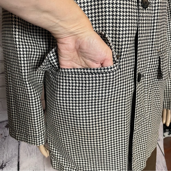 Lauren Ralph Lauren Cotton Reversible Double Sided Jacket Houndstooth Size S - Picture 10 of 15